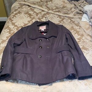Women's Pea Coat in graphit gray